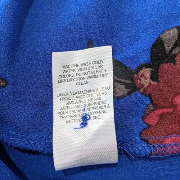 Dynamite Women's Floral Sheer Peplum Blouse | Size L - Picture 9 of 9